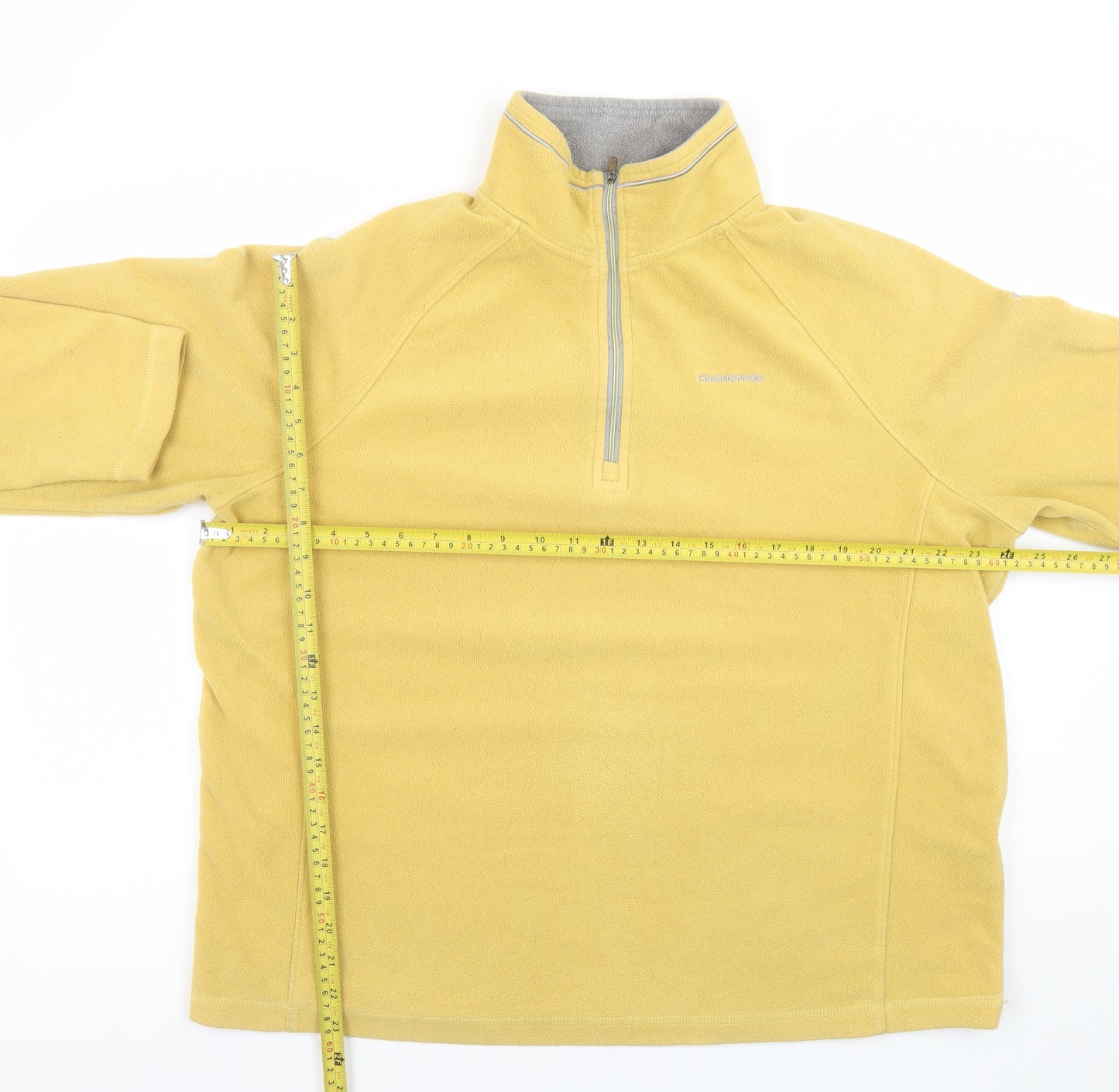 Craghoppers Men’s Yellow Fleece 1/4 Zip Pullover Sweatshirt XL
