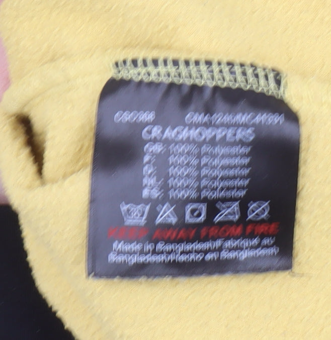Craghoppers Men’s Yellow Fleece 1/4 Zip Pullover Sweatshirt XL