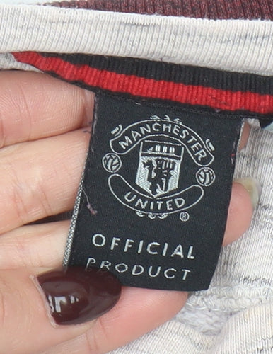 Manchester United Men's Red Crew Neck Sweatshirt L Regular Fit