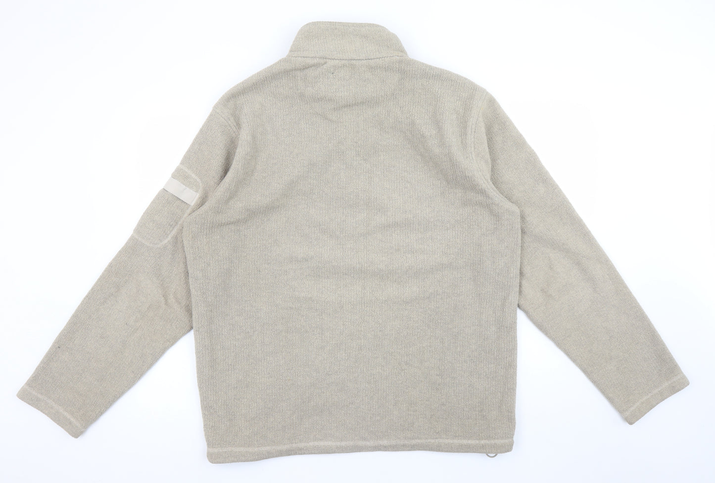 Regatta Men's Beige 1/4 Zip Fleece Sweatshirt L Outdoor Pullover