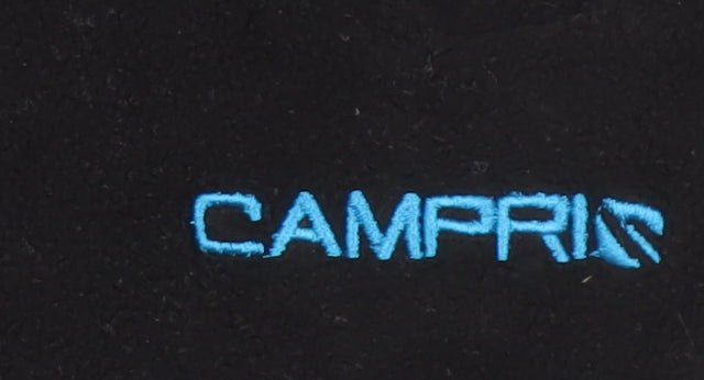 Campri Women Black Fleece Full Zip Jacket Size 8