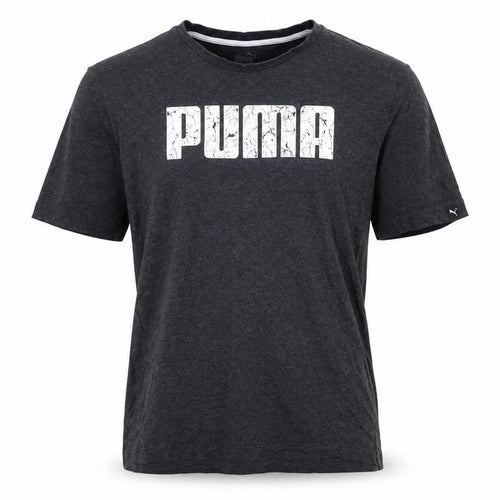 Puma Men's Black Cotton Crew Neck Short Sleeve Sports T-Shirt Size M