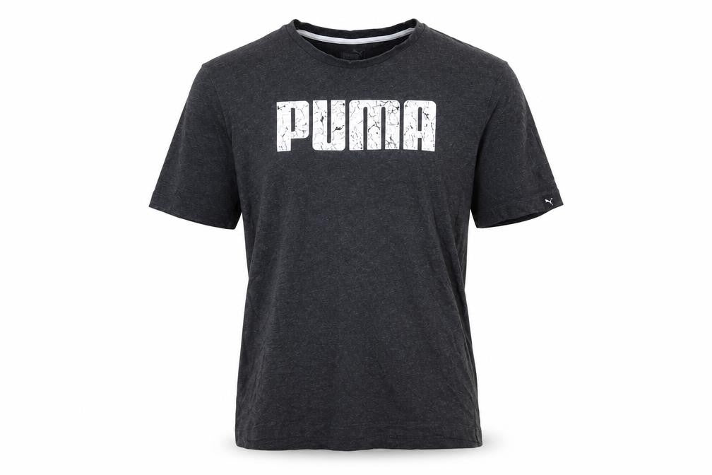 Puma Men's Black Cotton Crew Neck Short Sleeve Sports T-Shirt Size M