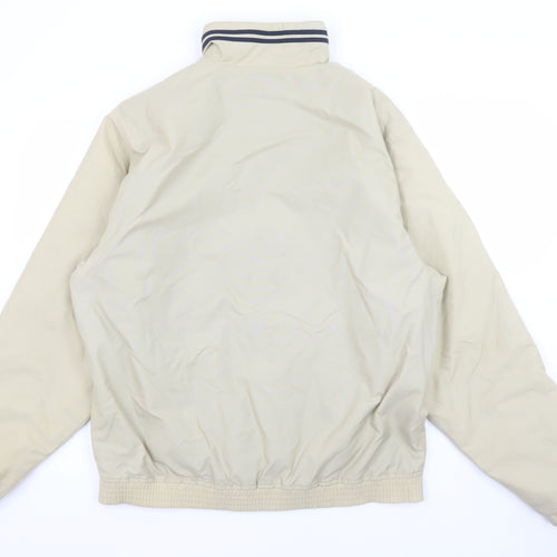 Fred Perry Men's Beige Bomber Jacket M Regular Fit Classic Zip