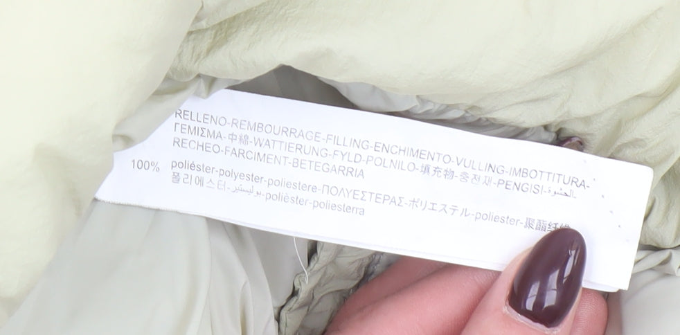 Zara Boys Ivory Puffer Waistcoat 2-3 Years Full Zip Winter Gilet