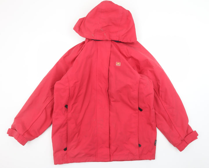 Trespass Women's Red Waterproof Hooded Rain Jacket Size M