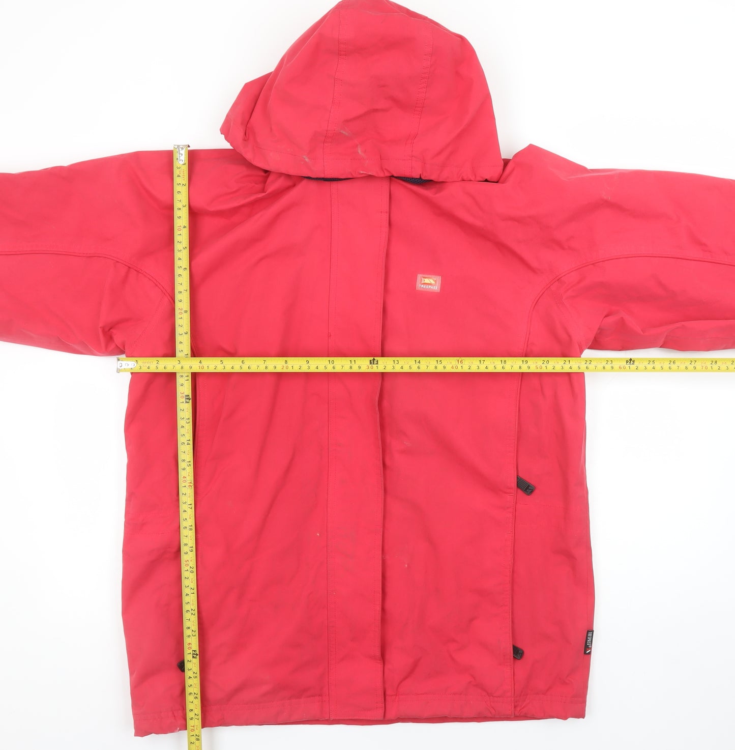 Trespass Women's Red Waterproof Hooded Rain Jacket Size M