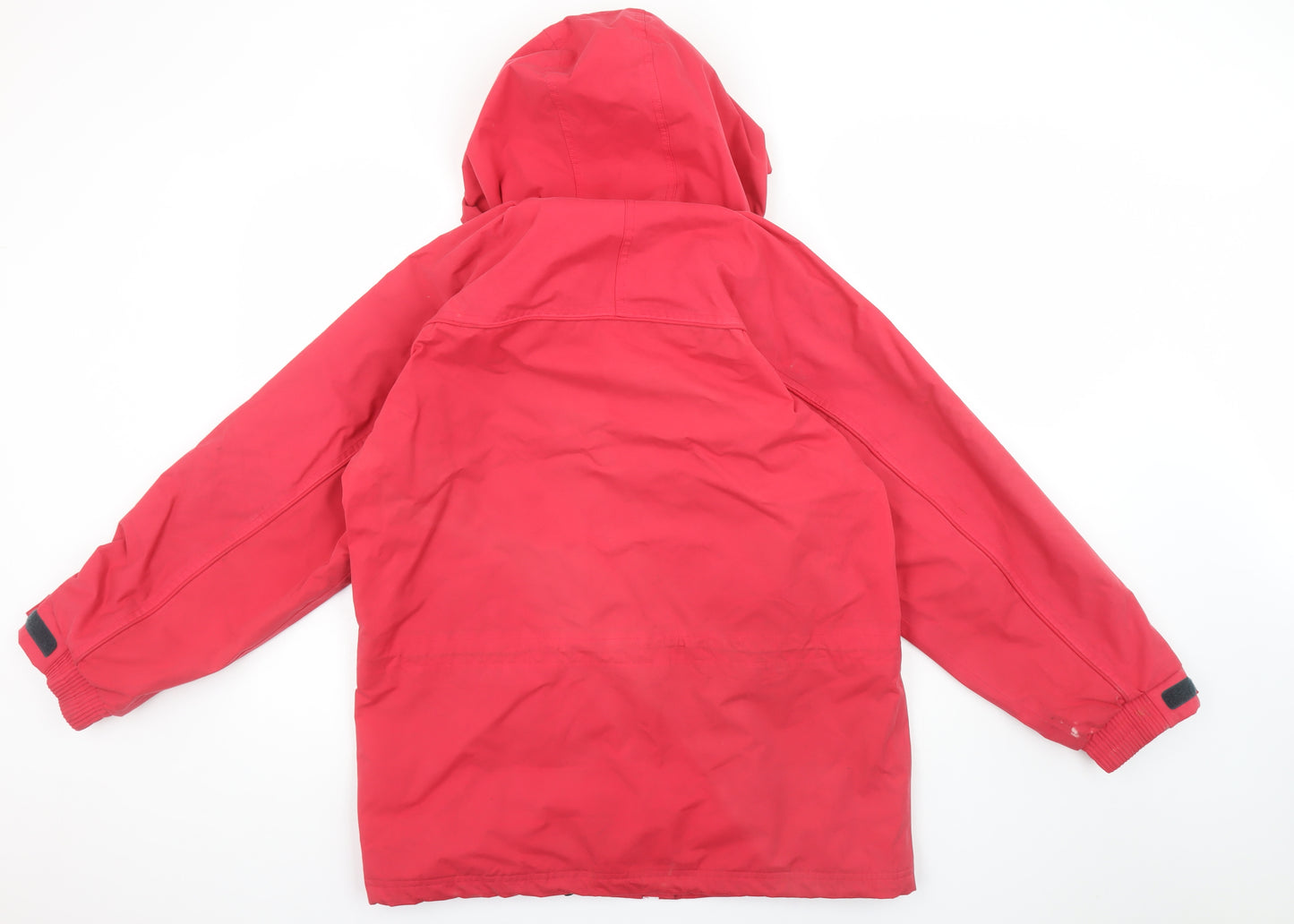 Trespass Women's Red Waterproof Hooded Rain Jacket Size M