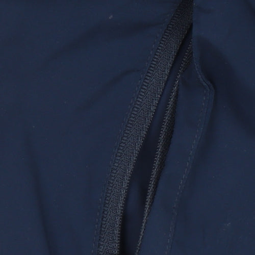 Regatta Womens Blue Waterproof Mid-Length Hooded Rain Jacket UK 8