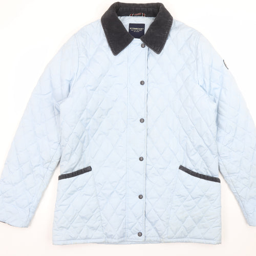 Stonecast Women's Blue Quilted Mid-Length Jacket Size M