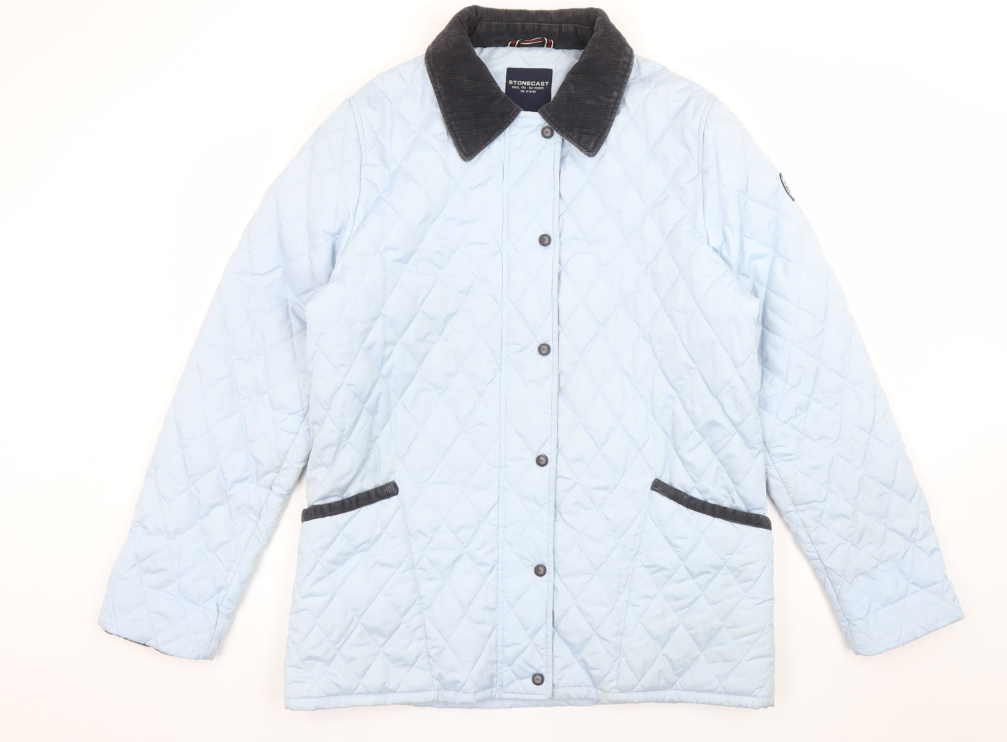 Stonecast Women's Blue Quilted Mid-Length Jacket Size M