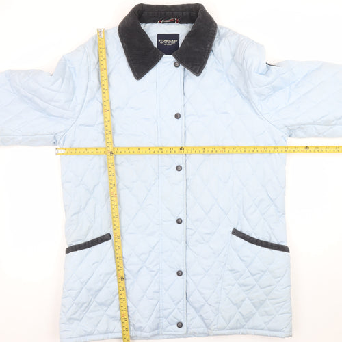 Stonecast Women's Blue Quilted Mid-Length Jacket Size M