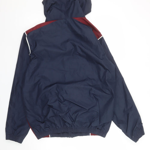 West Ham United Mens Navy Hooded Windbreaker Jacket Size M