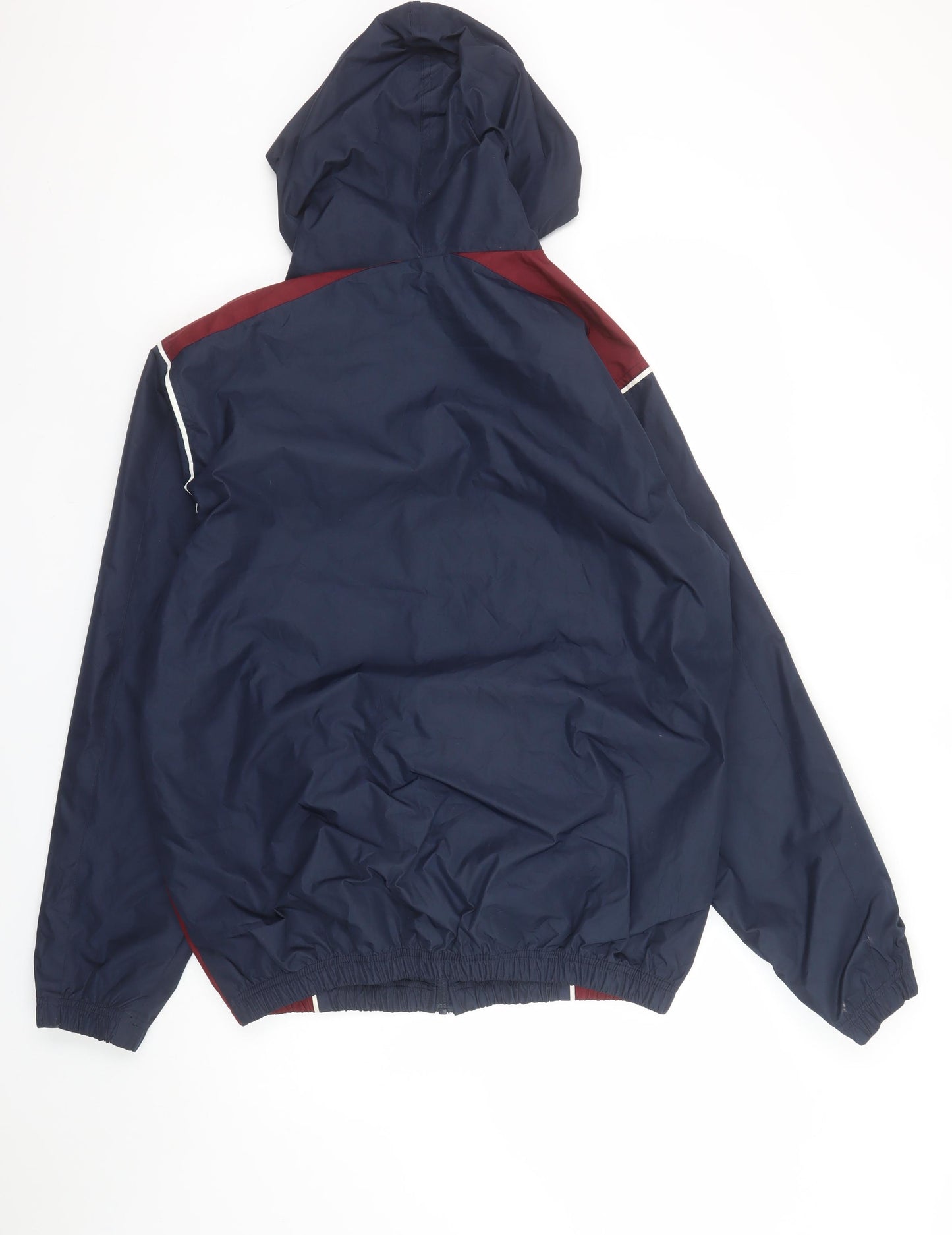West Ham United Mens Navy Hooded Windbreaker Jacket Size M