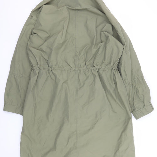 Calvin Klein Jeans Womens Green Hooded Parka Coat Size S