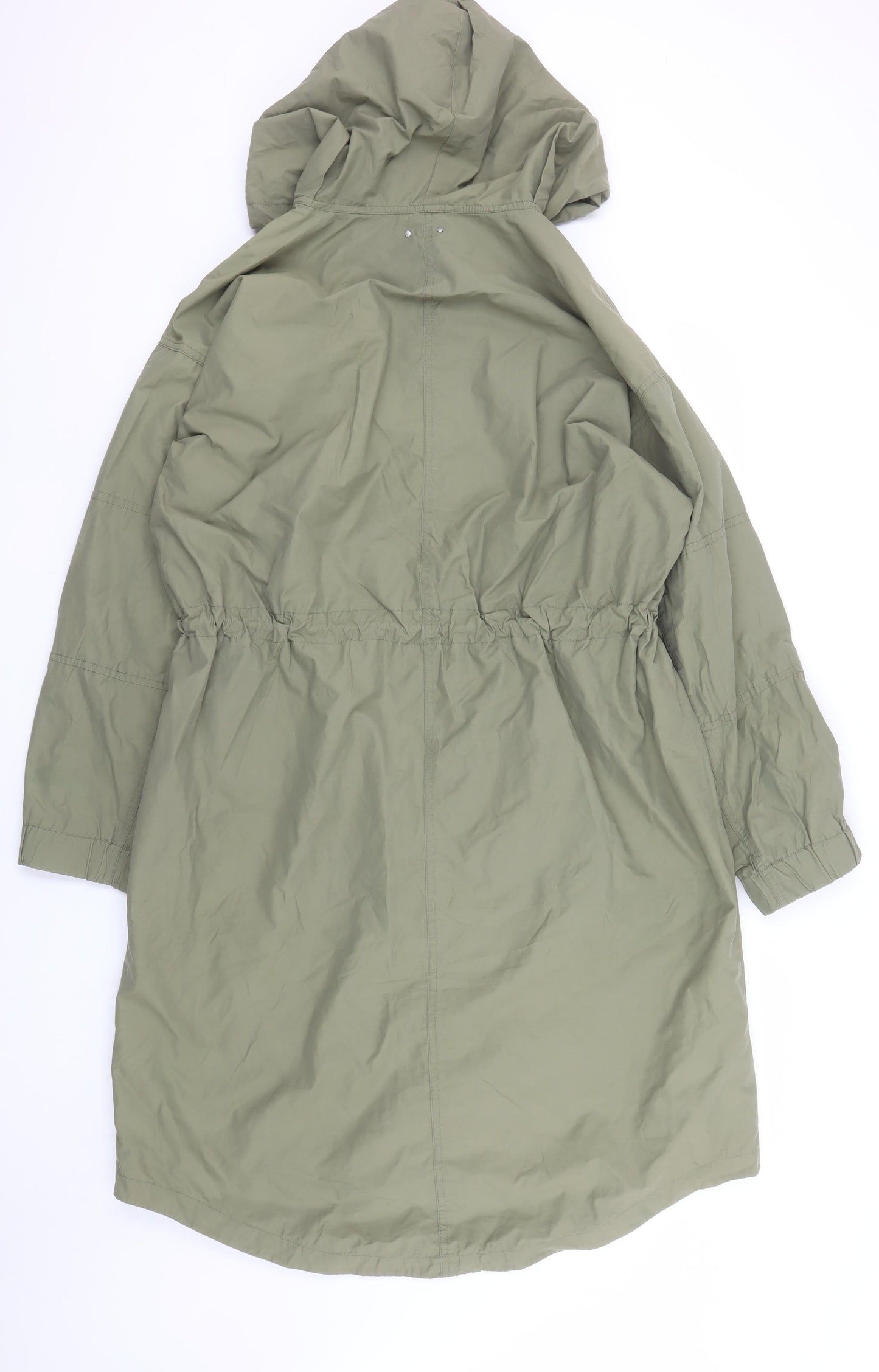 Calvin Klein Jeans Womens Green Hooded Parka Coat Size S