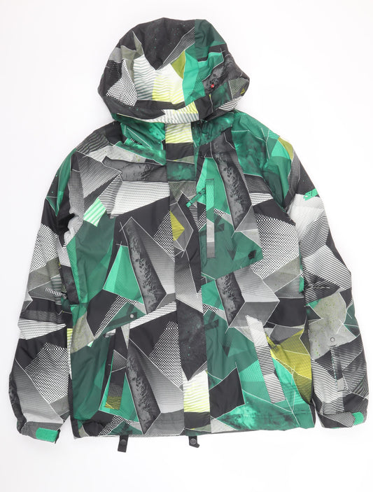 O'Neill Men's Multicoloured Waterproof Hooded Ski Parka Jacket Size S