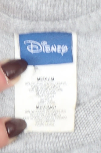 Disney Women’s Grey Mickey Mouse 1928 T-Shirt Medium Cotton Casual