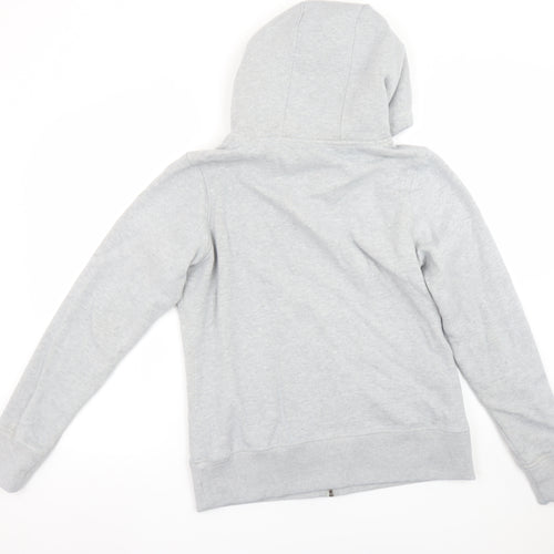 Crew Clothing Women’s Grey Full Zip Hoodie Size 14 Sherpa Lined