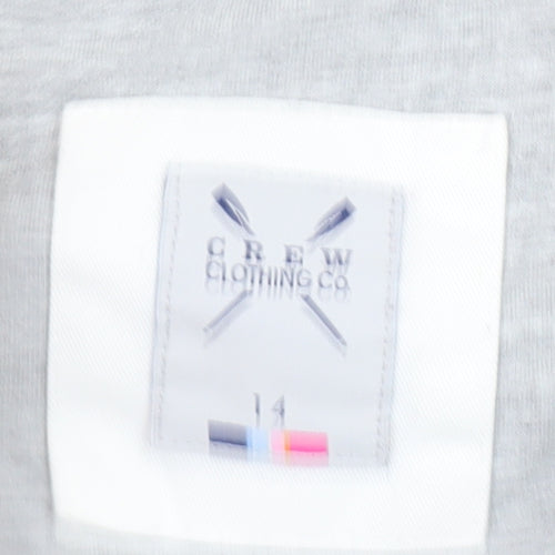 Crew Clothing Women’s Grey Full Zip Hoodie Size 14 Sherpa Lined