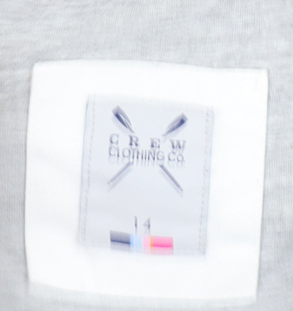 Crew Clothing Women’s Grey Full Zip Hoodie Size 14 Sherpa Lined