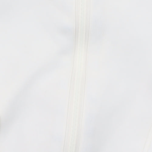Reiss Women’s White S Half Zip Hoodie Lightweight Modal Blend