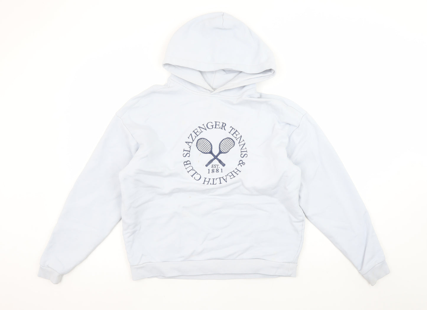Slazenger Women's White Hoodie UK 8 Embroidered Tennis Pullover