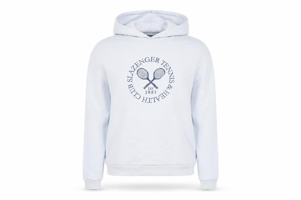 Slazenger Women's White Hoodie UK 8 Embroidered Tennis Pullover
