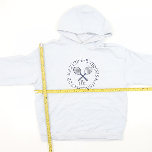 Slazenger Women's White Hoodie UK 8 Embroidered Tennis Pullover