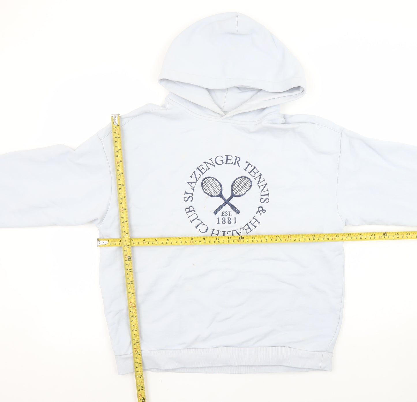 Slazenger Women's White Hoodie UK 8 Embroidered Tennis Pullover