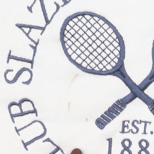 Slazenger Women's White Hoodie UK 8 Embroidered Tennis Pullover