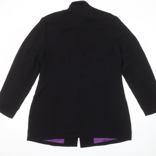 Debenhams Women’s Black Single-Breasted Blazer Size 16 Classic Work Jacket