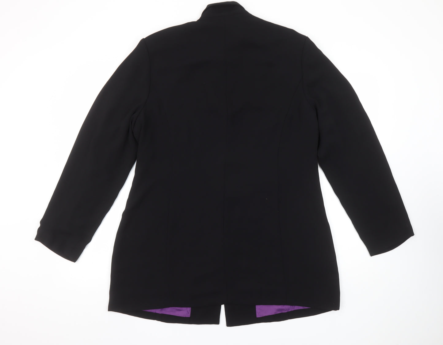 Debenhams Women’s Black Single-Breasted Blazer Size 16 Classic Work Jacket