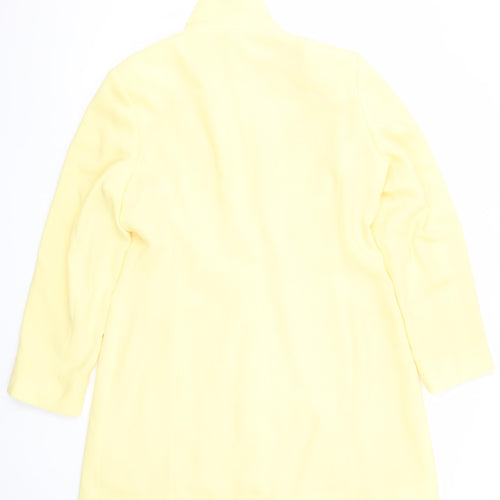 Hamells Womens Yellow Size 16 Lined Single-Breasted Blazer Jacket