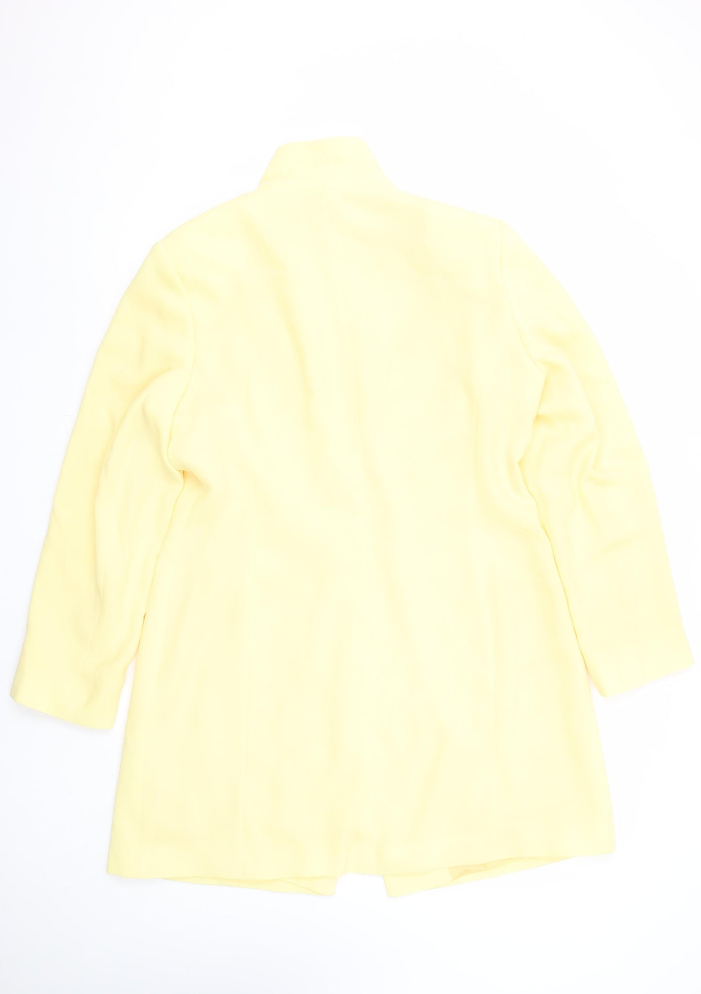Hamells Womens Yellow Size 16 Lined Single-Breasted Blazer Jacket