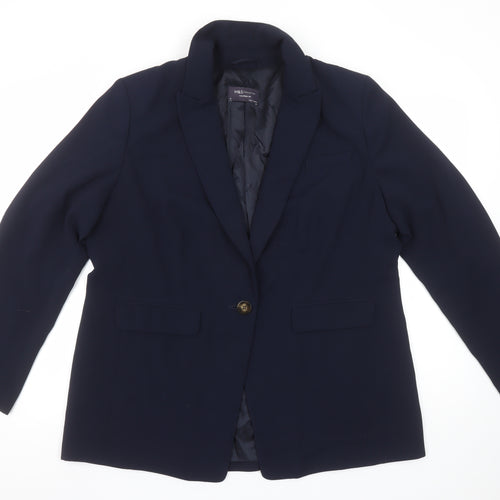 Marks and Spencer Women’s Blue Tailored Fit Blazer Size 16