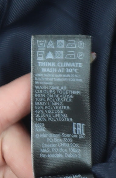 Marks and Spencer Women’s Blue Tailored Fit Blazer Size 16