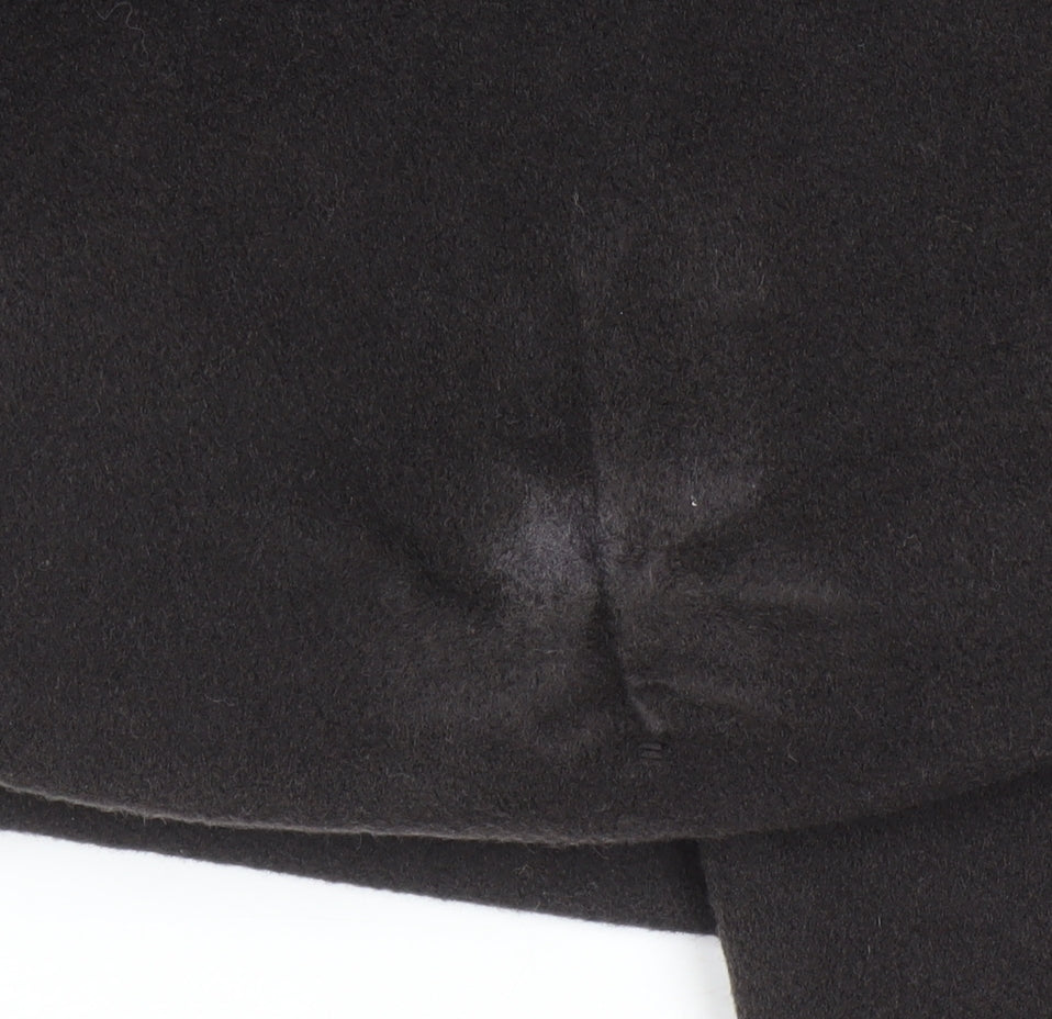 Windsmoor Women's Black Wool Blend Long Overcoat Size 16