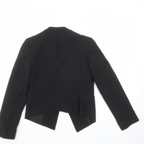 Topshop Petite Black Shawl Collar Blazer Jacket UK 4