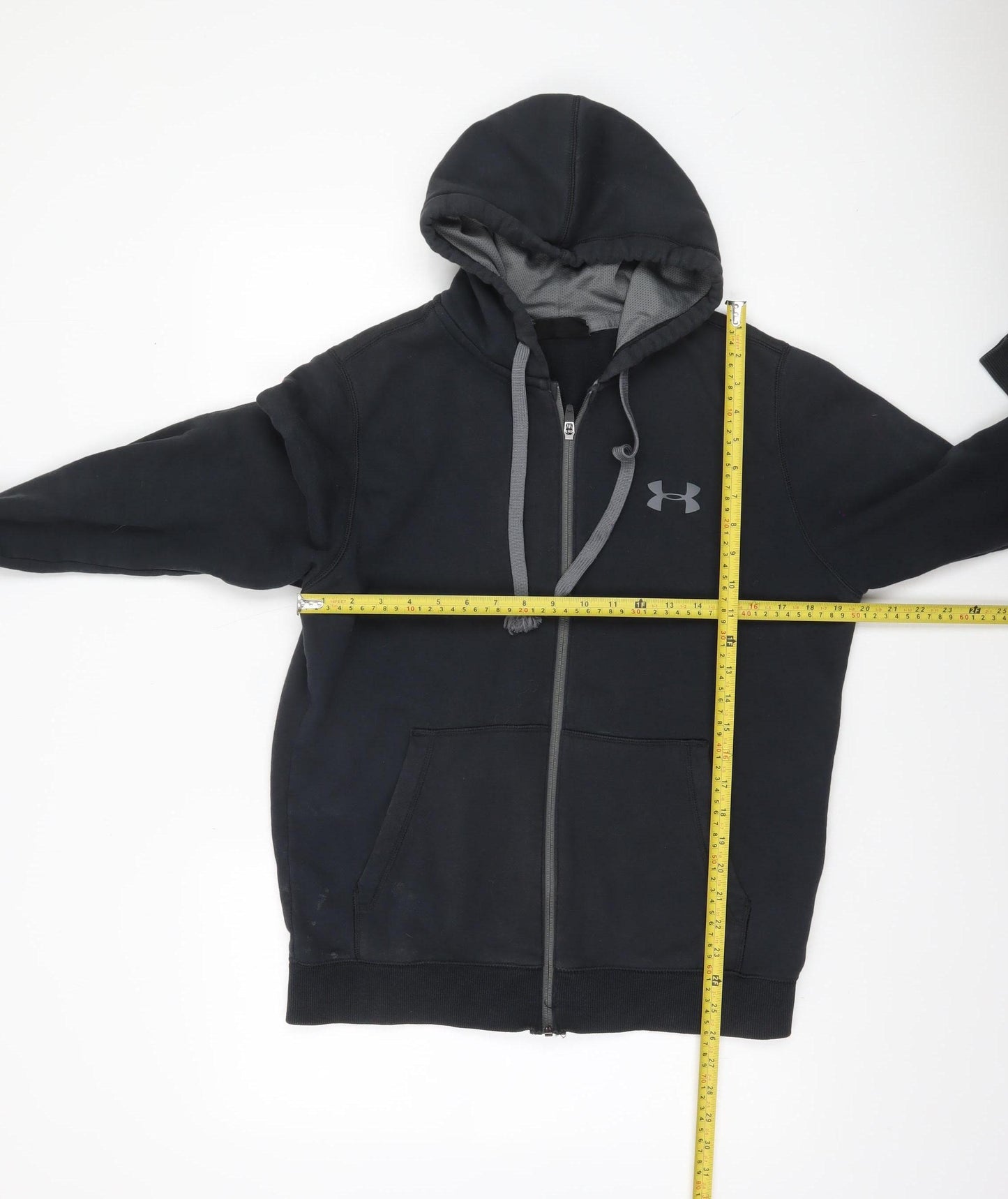 Under Armour Men's Black Full Zip Hoodie M ColdGear Fleece