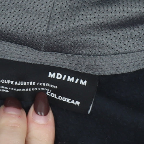 Under Armour Men's Black Full Zip Hoodie M ColdGear Fleece