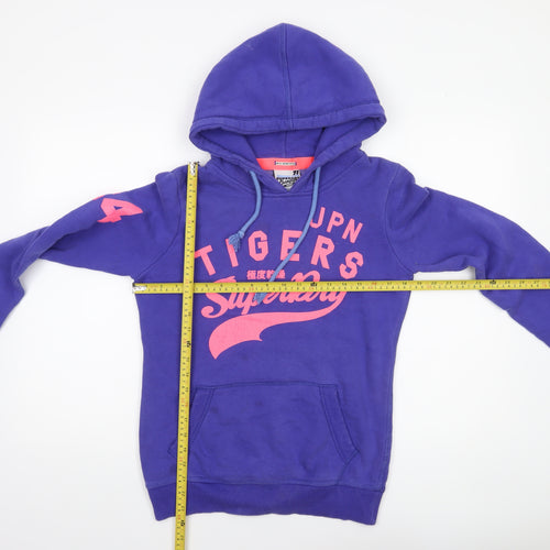 Superdry Women's Purple Graphic Pullover Hoodie Small