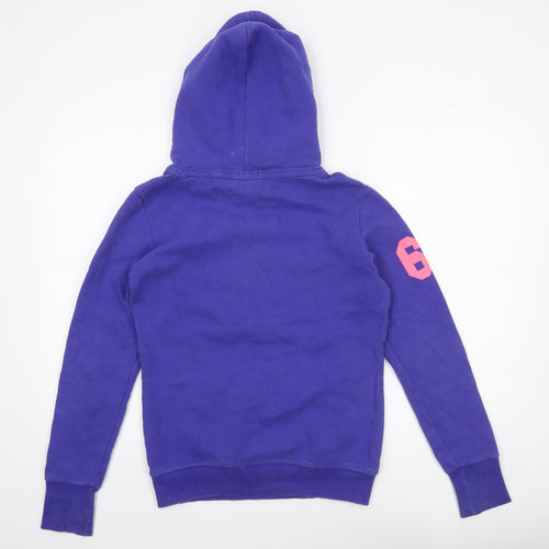 Superdry Women's Purple Graphic Pullover Hoodie Small