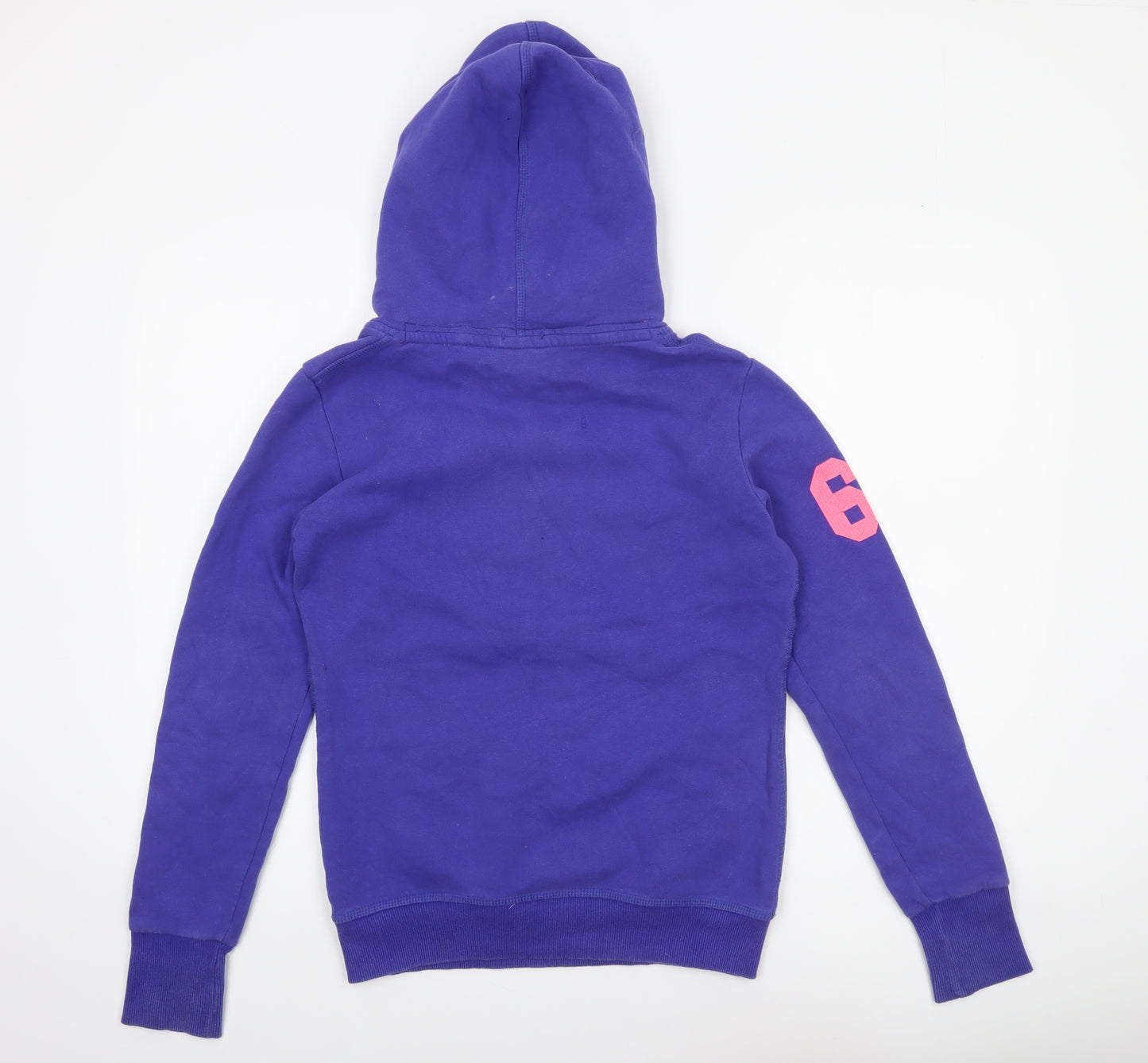 Superdry Women's Purple Graphic Pullover Hoodie Small