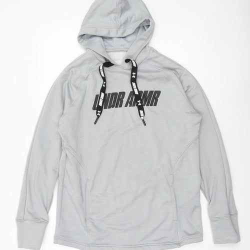 Under Armour Men's Grey Pullover Hoodie Medium Sports Jumper