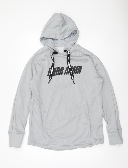 Under Armour Men's Grey Pullover Hoodie Medium Sports Jumper