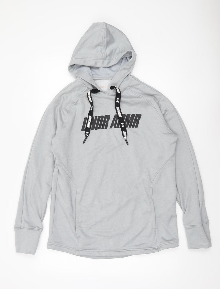 Under Armour Men's Grey Pullover Hoodie Medium Sports Jumper