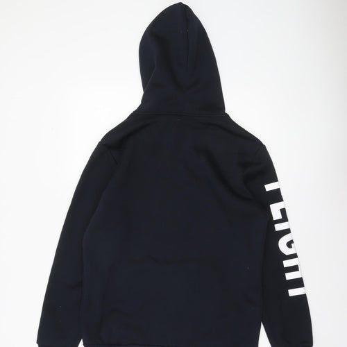 SHEIN Women's Black Pullover Hoodie Size S Flight Print Sweatshirt