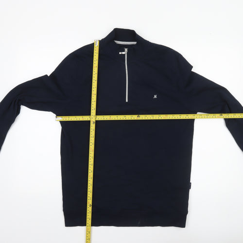 Mineral Men Blue 1/2 Zip High Neck Long Sleeve Sweatshirt M