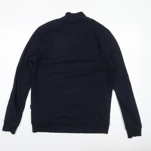 Mineral Men Blue 1/2 Zip High Neck Long Sleeve Sweatshirt M